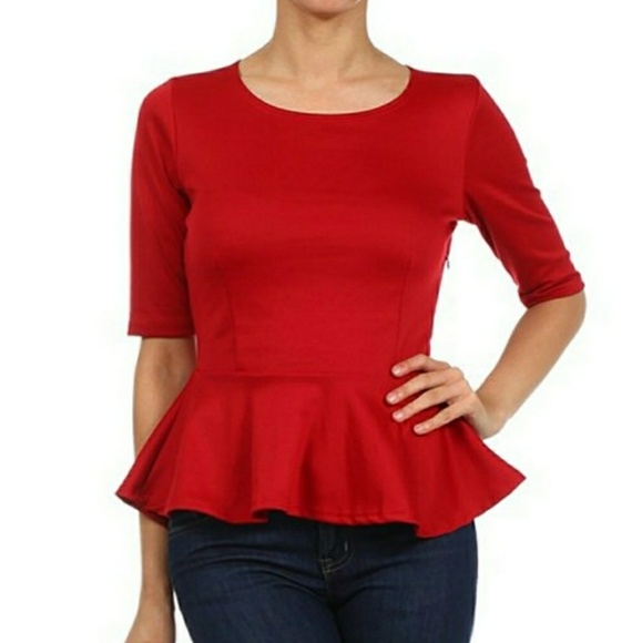 Ann Taylor Peplum Top - Picture 1 of 4
